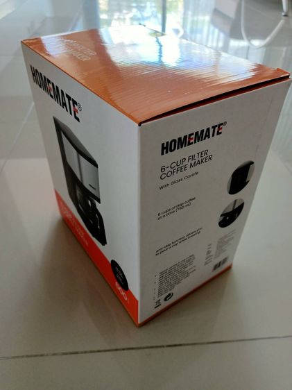 เครื่องชงกาแฟดริป 6 ถ้วย HOMEMATE (HOM-269421) ดำ  รูปที่ 3