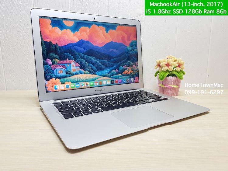 Apple Macbook Air แมค โอเอส 8 กิกะไบต์ อื่นๆ ไม่ใช่ MacbookAir (13-inch, 2017) i5 1.8Ghz SSD 128Gb Ram 8Gb คุ้มๆ น่าใช้งาน