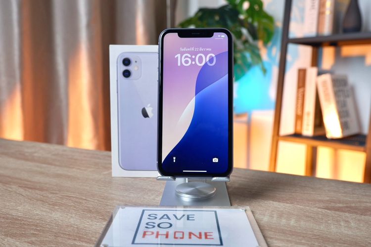 iPhone 11 64GB สี Purple ราคาเพียง 5,990.- มีประกันร้าน 60วัน รูปที่ 2