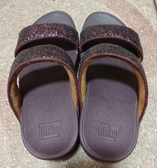 Fitflop รุ่น LuLu Glitter Sides สีม่วงเข้ม US5 รูปที่ 2