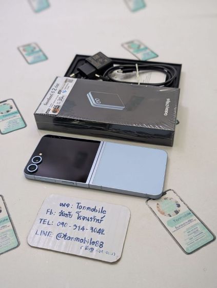 อื่นๆ ขาย เทิร์น Samsung Galaxy Z Flip 6 สี Blue 256 GB ศูนย์ไทย อุปกรณ์ครบยกกล่อง เพียง 8,990 บาท เท่านั้น ครับ