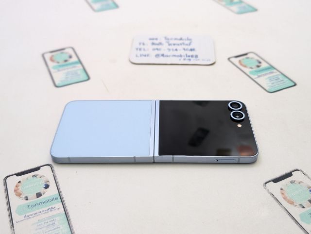 ขาย เทิร์น Samsung Galaxy Z Flip 6 สี Blue 256 GB ศูนย์ไทย อุปกรณ์ครบยกกล่อง เพียง 8,990 บาท เท่านั้น ครับ รูปที่ 6