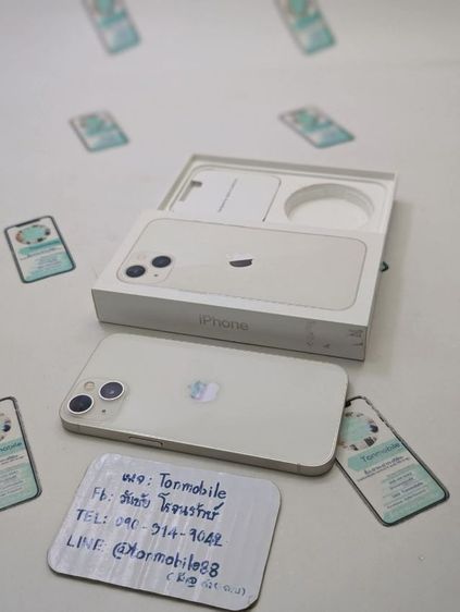 128 GB ขาย เทิร์น iPhone 13 128 Starlight ศูนย์ไทย อุปกรณ์ครบยกกล่อง ขาดสายชาร์จ สุขภาพแบต 89 ประกันเหลือ 3 เดือน เพียง 10,590 บาท ครับ 