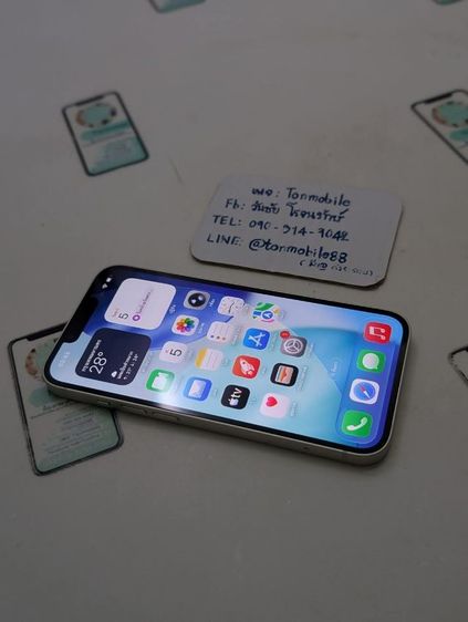 ขาย เทิร์น iPhone 13 128 Starlight ศูนย์ไทย อุปกรณ์ครบยกกล่อง ขาดสายชาร์จ สุขภาพแบต 89 ประกันเหลือ 3 เดือน เพียง 10,590 บาท ครับ  รูปที่ 4