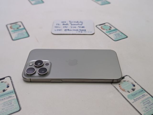 ขาย เทิร์น iPhone 15 Pro Max 256 Natural ศูนย์ไทย สภาพสวย มีตัวเครื่องอย่างเดียว สุขภาพแบต 77 เพียง 20,990 บาท ครับ  รูปที่ 3