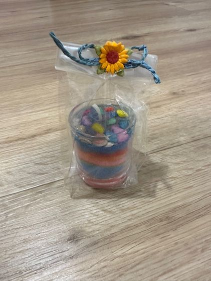 Handmade Decorative Candle – Colorful Layer Design