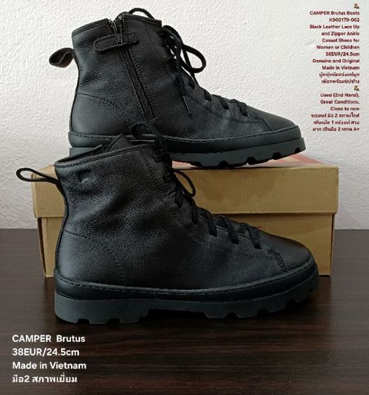 CAMPER Brutus Boots, Women's 38EU(24.5cm) Original ของแท้ มือ 2 สภาพใกล้เคียงมือ 1, รองเท้าบู้ท CAMPER หนังแท้ พื้นเต็ม ไม่มีตำหนิใดๆ สวยมาก รูปที่ 14