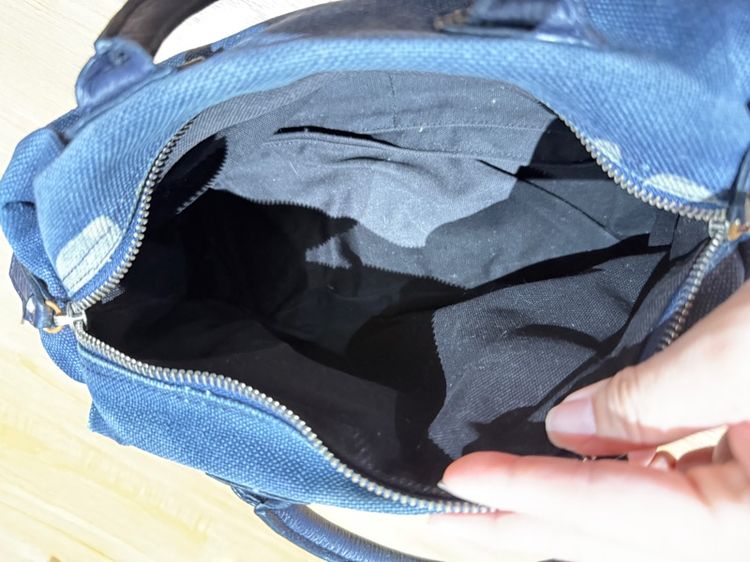 กระเป๋าผ้าสีน้ำเงิน รูปที่ 6