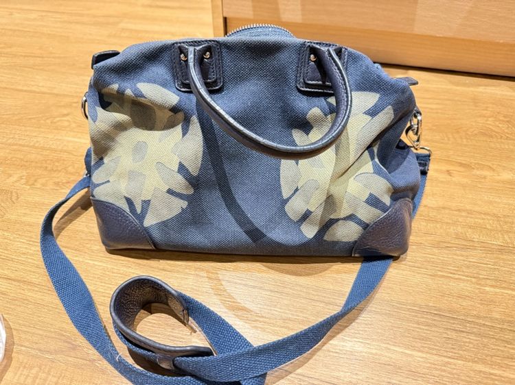 กระเป๋าผ้าสีน้ำเงิน