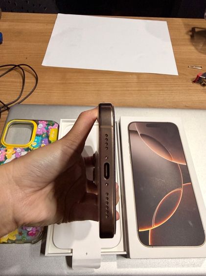 เจ้าของขายเอง iPhone 16 Pro Max 512GB Desert Titanium ศูนย์ไทย ประกันถึง 30 ม.ค. 69  รูปที่ 6
