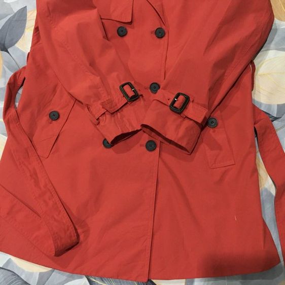 เสื้อโค้ท Trench Coat มือสอง Olivia Hassler สีแดง ไซส์ 95 รูปที่ 7