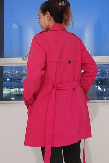 เสื้อโค้ท Trench Coat มือสอง Olivia Hassler สีแดง ไซส์ 95 รูปที่ 16