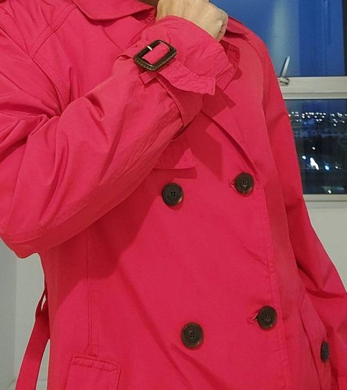 เสื้อโค้ท Trench Coat มือสอง Olivia Hassler สีแดง ไซส์ 95 รูปที่ 15