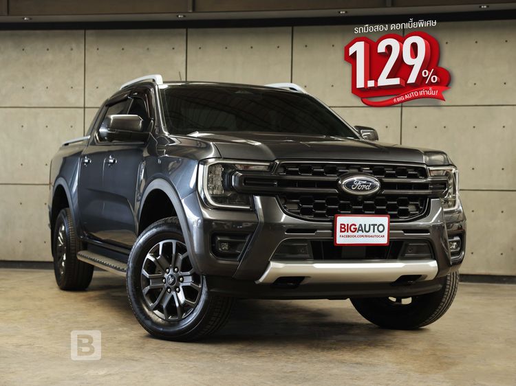 Ford Ranger 2022 2.0 Hi-Rider Wildtrak Pickup ดีเซล ไม่ติดแก๊ส เกียร์อัตโนมัติ เทา