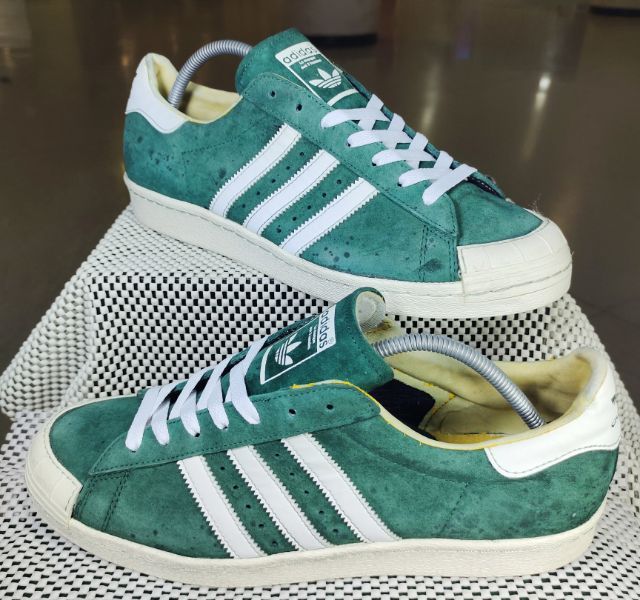 รองเท้า💥 adidas หนังกลับ สีเขียว💥ของแท้‼️รุ่นพิเศษ💥สวยๆ เดิมๆ สภาพดีไซร์ 45.5 รูปที่ 2