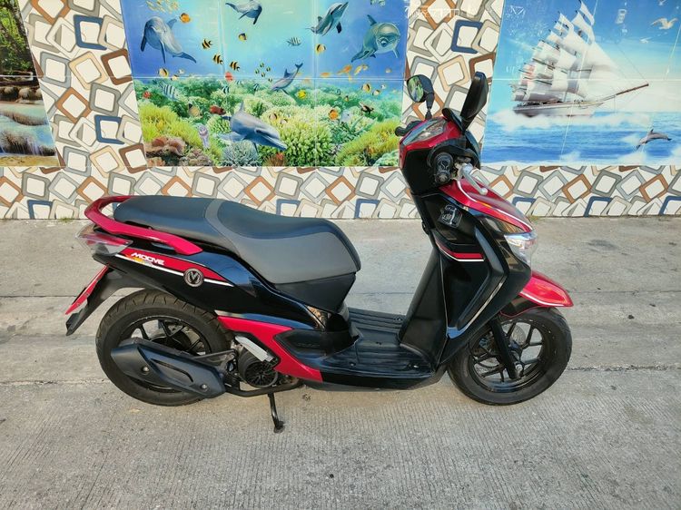 🛵ยังไงก็ขาย Moove ปี58 เครื่องดี สีสวย สตาร์ทมือ เล่มชุดโอนครบ+เปลี่ยนถ่ายน้ำมันเครื่องฟรี ส่งฟรี30 ก.ม รูปที่ 3