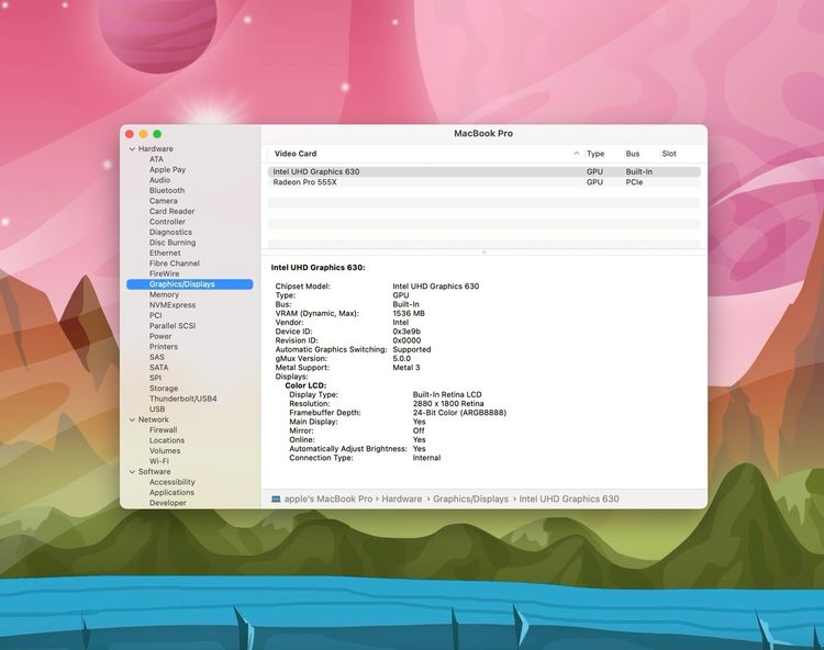 MacBook Pro 15-inch,2019 Four Thunderbolt 3 ports Intel Core i7 Ram16GB SSD256GB SpaceGray รูปที่ 14