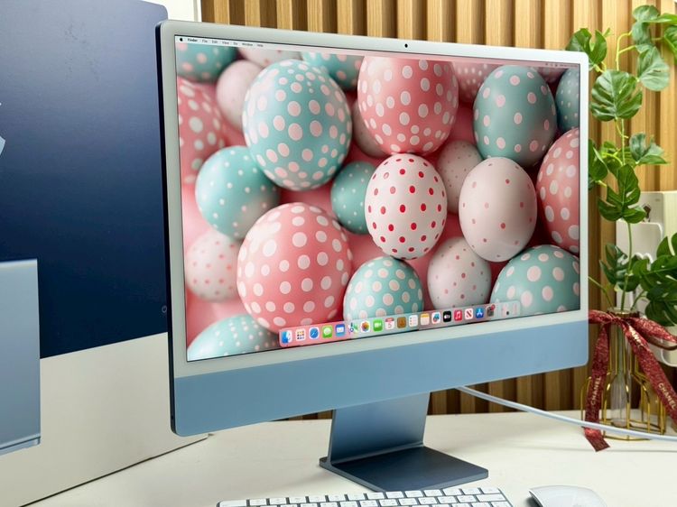 iMac 24-inch M1 2021 Ram8GB SSD256GB CPU8-Core GPU7-Core 2Ports Blue apple care 1 November 2026 รูปที่ 3