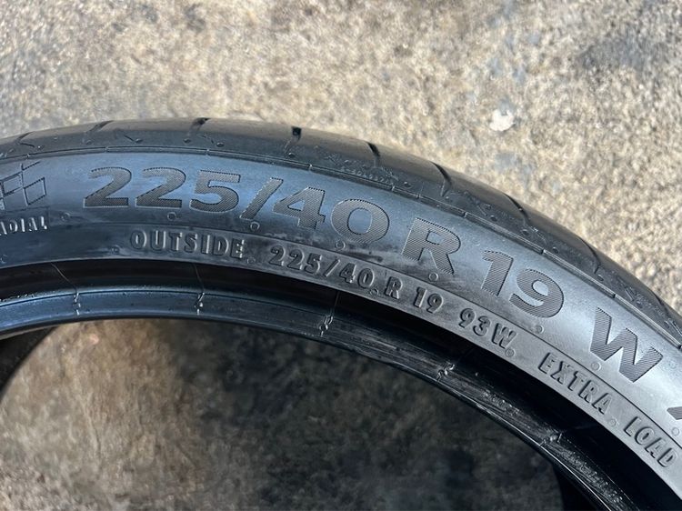 ยาง Continantal Mc5 225 40 19 ปี23 คู่ 1500 บาท สภาพดี รูปที่ 7