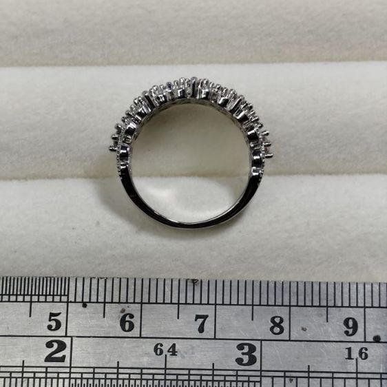 🔖แหวนสีเงิน ประดับพลอยหลากสี และเพชรวิ้ง ของจริงสวยมาก  รูปที่ 5