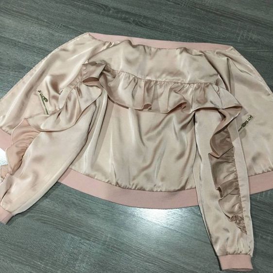 Michell Macaron เสื้อแจ็คเก็ตทรงครอป รูปที่ 7