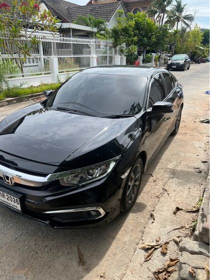 Honda Civic 2019 1.8 E i-VTEC Sedan เบนซิน ไม่ติดแก๊ส เกียร์อัตโนมัติ ดำ รูปที่ 3