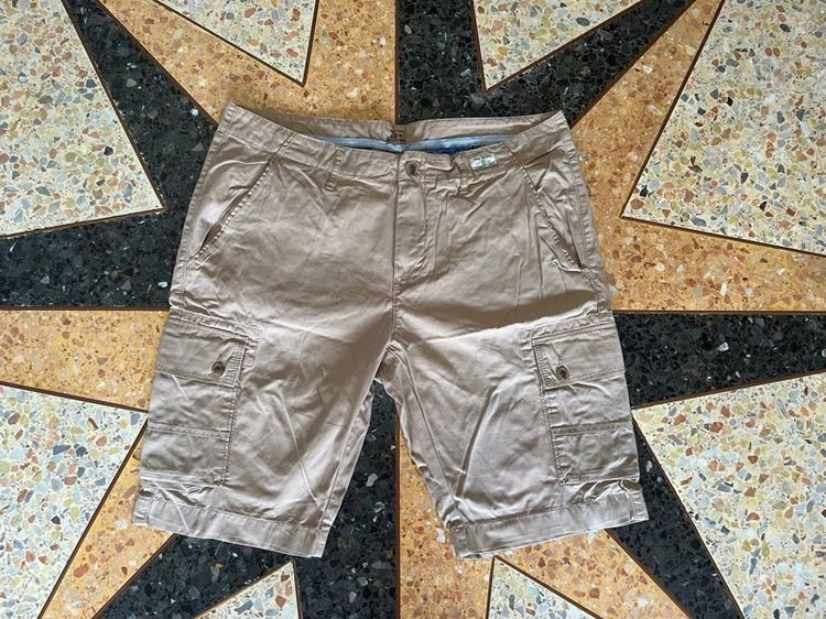 น้ำตาล กางเกงขาสั้น 📌TOMMY HILFIGER -Cargo ขาสั้นแท้💯 เอว37-38