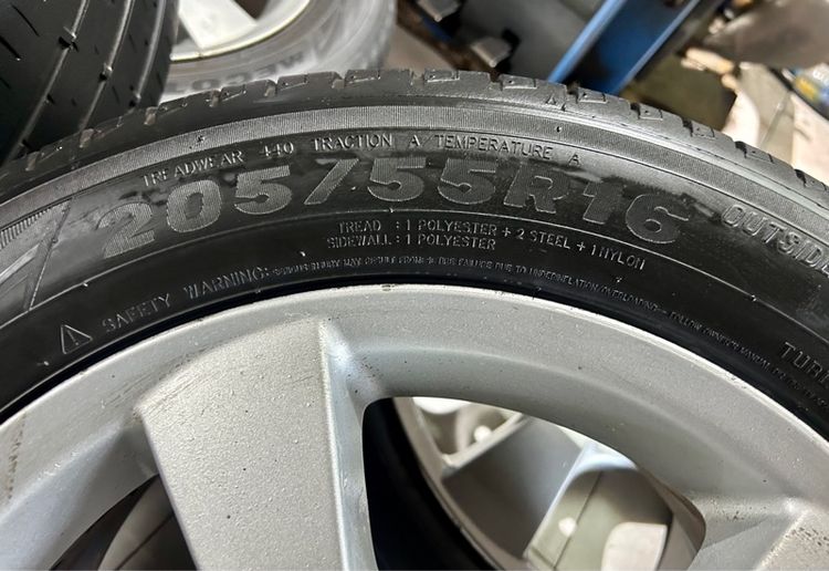 MAZDA ล้อเดิม ขอบ16 5รู114 พร้อมยาง 205 55 16 ปี22  รูปที่ 9
