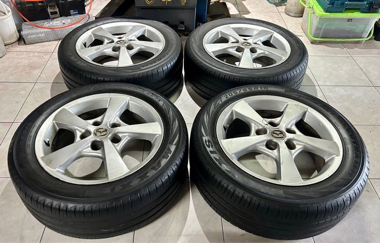 MAZDA ล้อเดิม ขอบ16 5รู114 พร้อมยาง 205 55 16 ปี22 