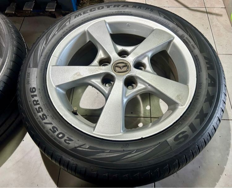 MAZDA ล้อเดิม ขอบ16 5รู114 พร้อมยาง 205 55 16 ปี22  รูปที่ 3