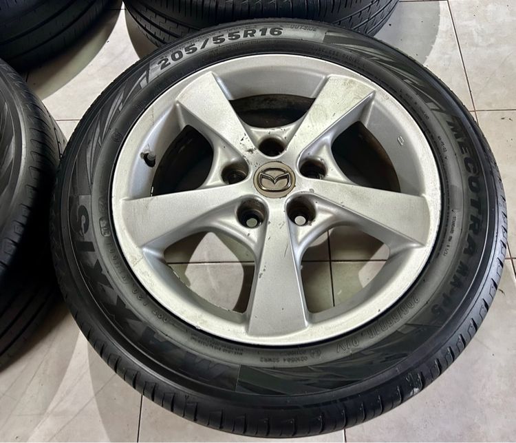 MAZDA ล้อเดิม ขอบ16 5รู114 พร้อมยาง 205 55 16 ปี22  รูปที่ 6