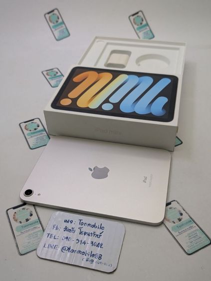 Apple ขาย เทิร์น iPad Mini 6 64 Gb Wifi ศูนย์ไทย สภาพสวย อุปกรณ์ครบยกกล่อง ขาดสายชาร์จ เพียง 7,990 บาท ครับ