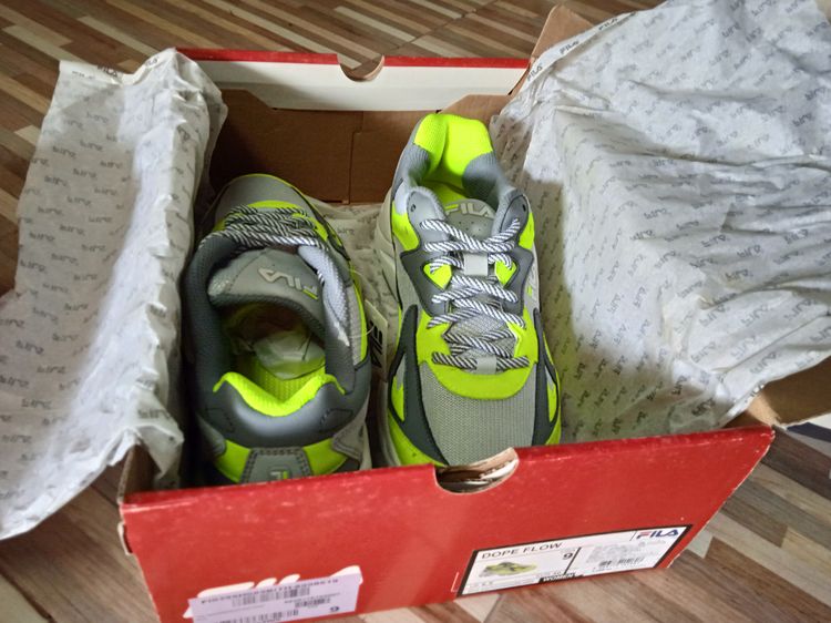 FLIA  รองเท้าวิ่งผู้หญิง ขาว-เขียว ของใหม่ของแท้ พร้อมกล่อง รูปที่ 6