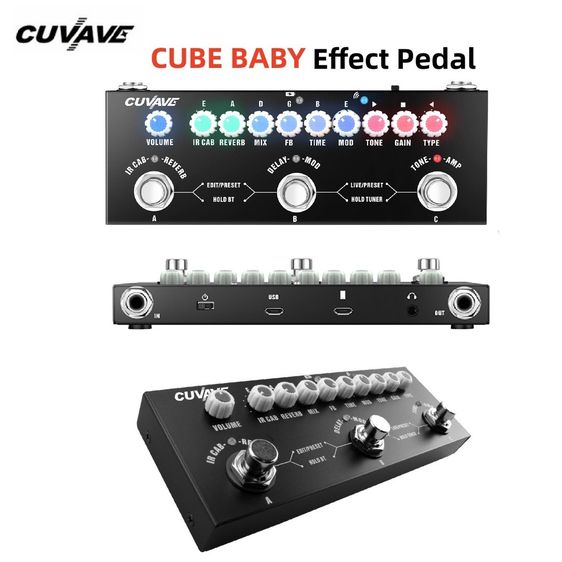 CUVAVE(M-VAVE) CUBE BABY เอฟเฟคกีต้าร์ไฟฟ้ามัลติฟังก์ชั่น มีแบตเตอรี่ในตัว ราคาสบายกระเป๋า