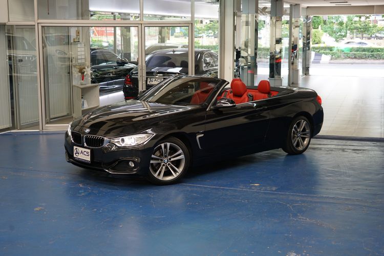BMW Series 4 2015 420i Sedan เบนซิน ไม่ติดแก๊ส เกียร์อัตโนมัติ ดำ รูปที่ 2