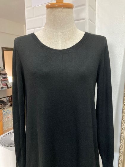 แขนยาว ดำ อื่นๆ เสื้อไหมพรมบาง size m-l