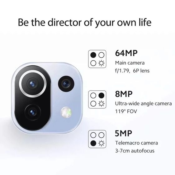 Xiaomi 11 Lite 5G NE (6+128GB) สินค้าวางโชว์หน้าร้าน สภาพดี ใช้งานได้ปกติ รูปที่ 9