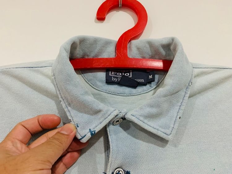 เสื้อโปโล POLO RALPH LAREN แท้ 💯 size M ขนาดอก 21.5 ยาว 27.5 สภาพดี ทรงสวย ทำเซอร์สวย เนื้อผ้าดีมาก หายากน่าสะสมครับ รูปที่ 4
