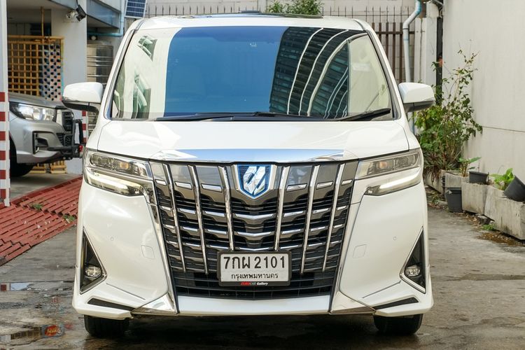 Toyota Alphard 2018 2.5 Hybrid Van ไฮบริด ไม่ติดแก๊ส เกียร์อัตโนมัติ ขาว รูปที่ 3