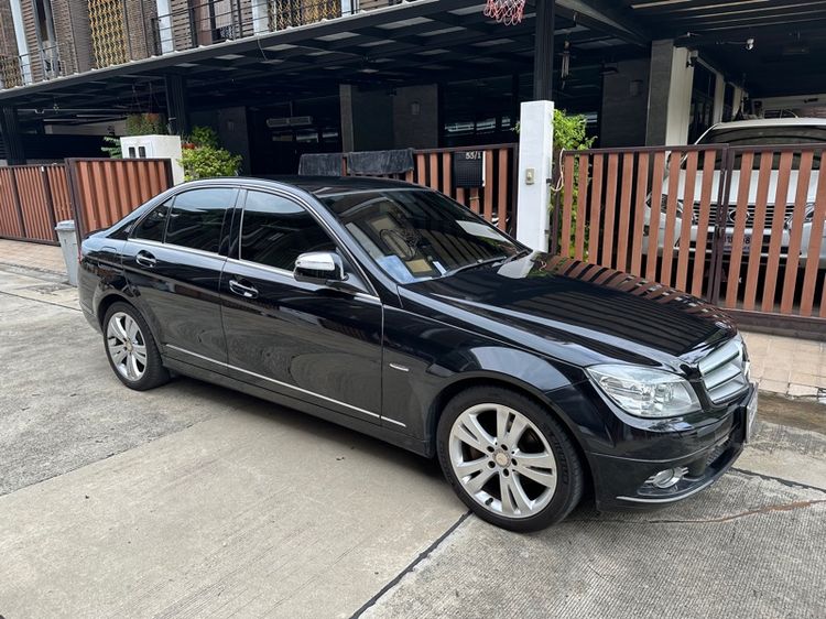 Mercedes-Benz C-Class 2009 C200 Kompressor Sedan เบนซิน เกียร์อัตโนมัติ ดำ รูปที่ 2