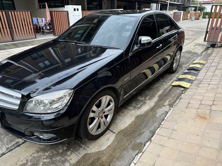 Mercedes-Benz C-Class 2009 C200 Kompressor Sedan เบนซิน เกียร์อัตโนมัติ ดำ รูปที่ 3
