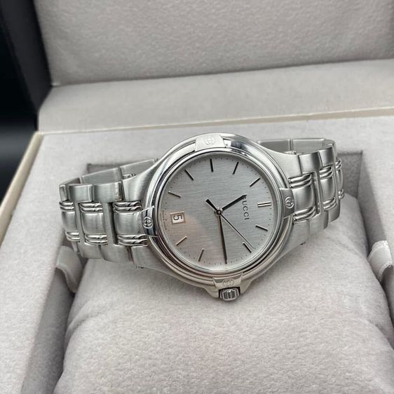 Gucci 9040M Silver Dial Boy Size Swiss Made รูปที่ 2