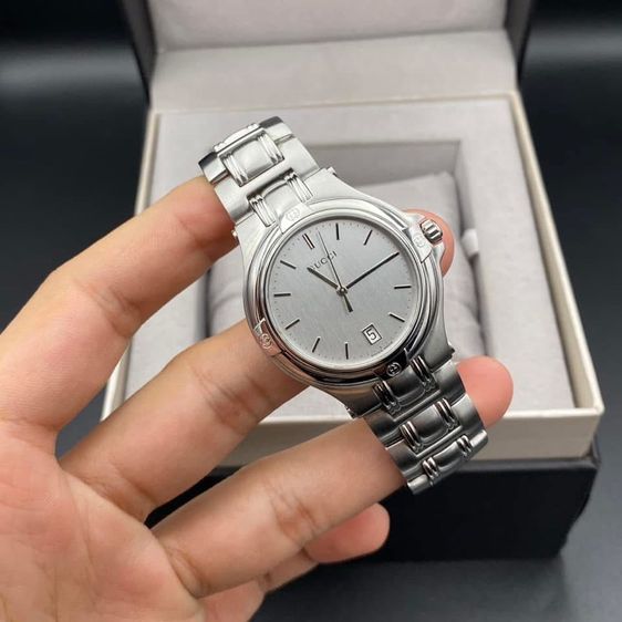 Gucci 9040M Silver Dial Boy Size Swiss Made รูปที่ 4