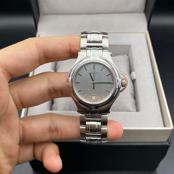Gucci 9040M Silver Dial Boy Size Swiss Made