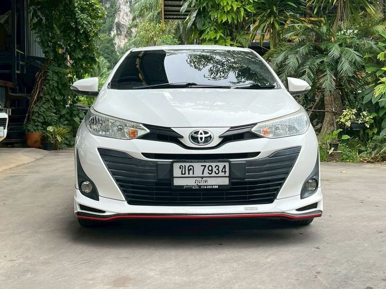 Toyota Yaris ATIV 2019 1.2 E Sedan เบนซิน ไม่ติดแก๊ส เกียร์อัตโนมัติ ขาว รูปที่ 2