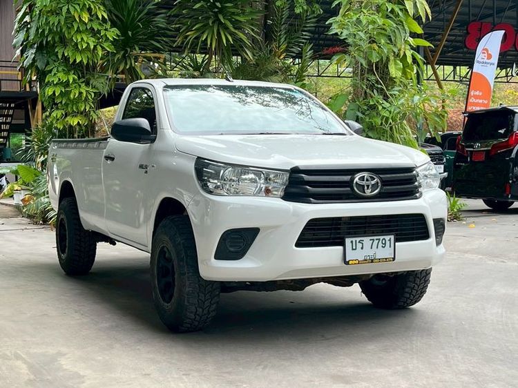Toyota Hilux Revo 2018 2.8 J 4WD Pickup ดีเซล ไม่ติดแก๊ส เกียร์ธรรมดา ขาว รูปที่ 3