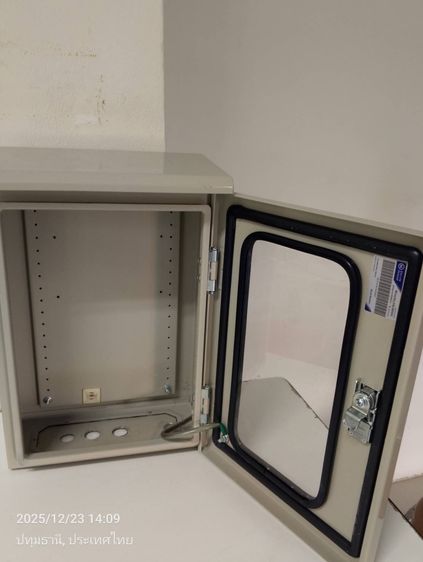 KBJG ตู้ไฟสวิทช์บอร์ดแบบกันฝุ่นกันน้ำฝา 2 ชั้น มีหลังคา (ฝานอกกระจก) ขนาด 300 x 450 x 200 mm รูปที่ 4