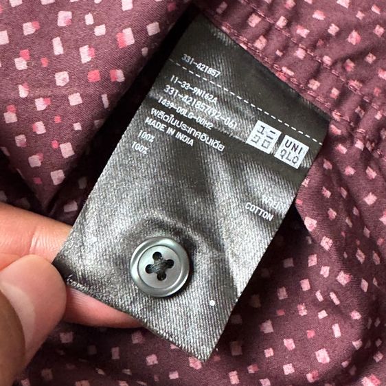 เสื้อเชิ้ต​ Uniqlo ใหม่มาก Size S รูปที่ 6