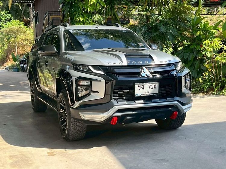 Mitsubishi Triton 2022 2.4 GT Plus Pickup ดีเซล ไม่ติดแก๊ส เกียร์อัตโนมัติ เทา รูปที่ 3