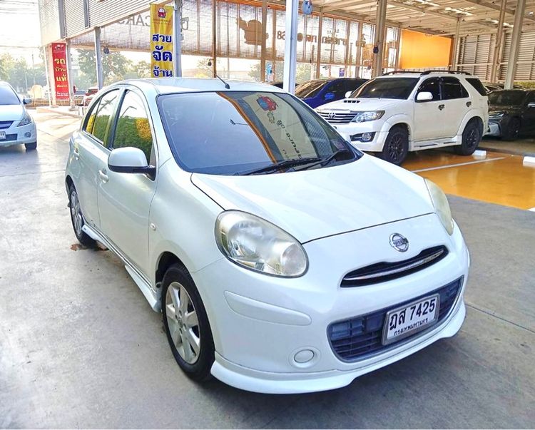 Nissan March 2010 1.2 VL Sedan เบนซิน ไม่ติดแก๊ส เกียร์อัตโนมัติ ขาว รูปที่ 2